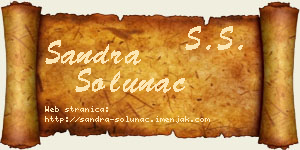 Sandra Solunac vizit kartica